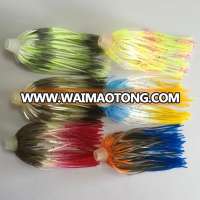 Striking color fishing lure dressing silicone fishing skirts