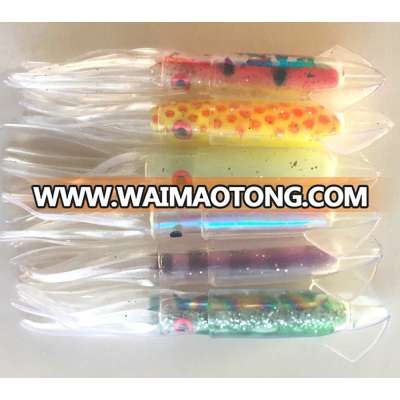 Squid lures fresh salt water soft plastic fishing lures swim baits weihai weiyu fishing tackle