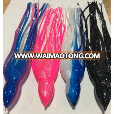 squid skirt fishing skirt UV additive fishing lure factory wholesale big game lures replacement skirts