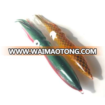 Weihai factory wholesale PVC fishing lure bulb squid skirt replacement fishing tackle trolling