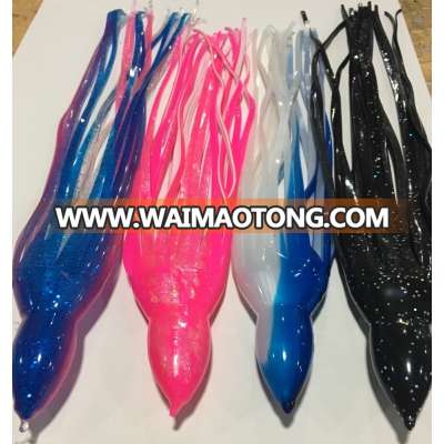 PVC fishing lures manufactory weiyu tuna fishing skirts octopus skirts replacement trolling fishing tackle wholesales